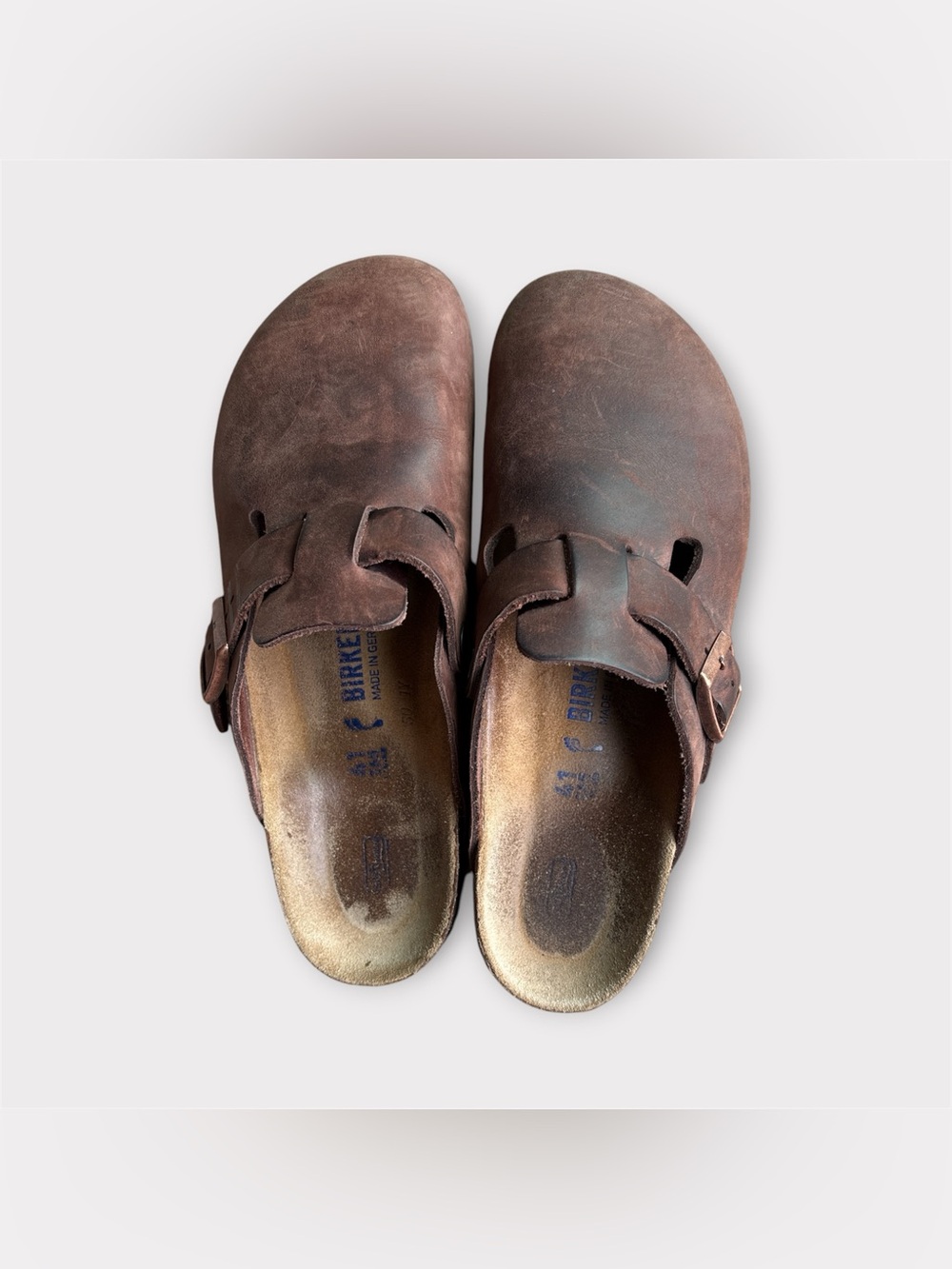 Birkenstock Boston Clog Habana Oiled Leather size 41 W10/10.5 - Picture 4 of 7